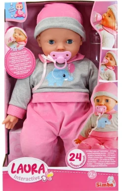 Simba Laura Interactiv Puppe Mit Schlafaugen 40Cm Discount
