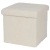 New Home Sitzhocker Aus Teddystoff 38X38X35Cm Beige Sale