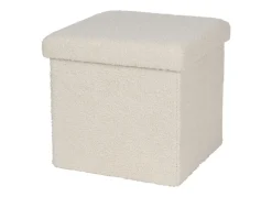 New Home Sitzhocker Aus Teddystoff 38X38X35Cm Beige Sale
