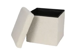 New Home Sitzhocker Aus Teddystoff 38X38X35Cm Beige Sale