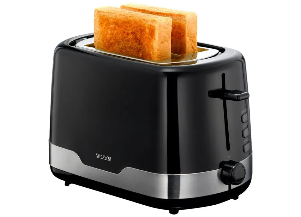 Skive Toaster Schwarz/Edelstahl Hot