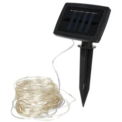 TP Solar-Drahtlichterkette 11,9M 100 Micro-Leds Warmweis Hot