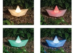 TP Solar-Led-Gartenstecker Schiff Mit Farbwechsel