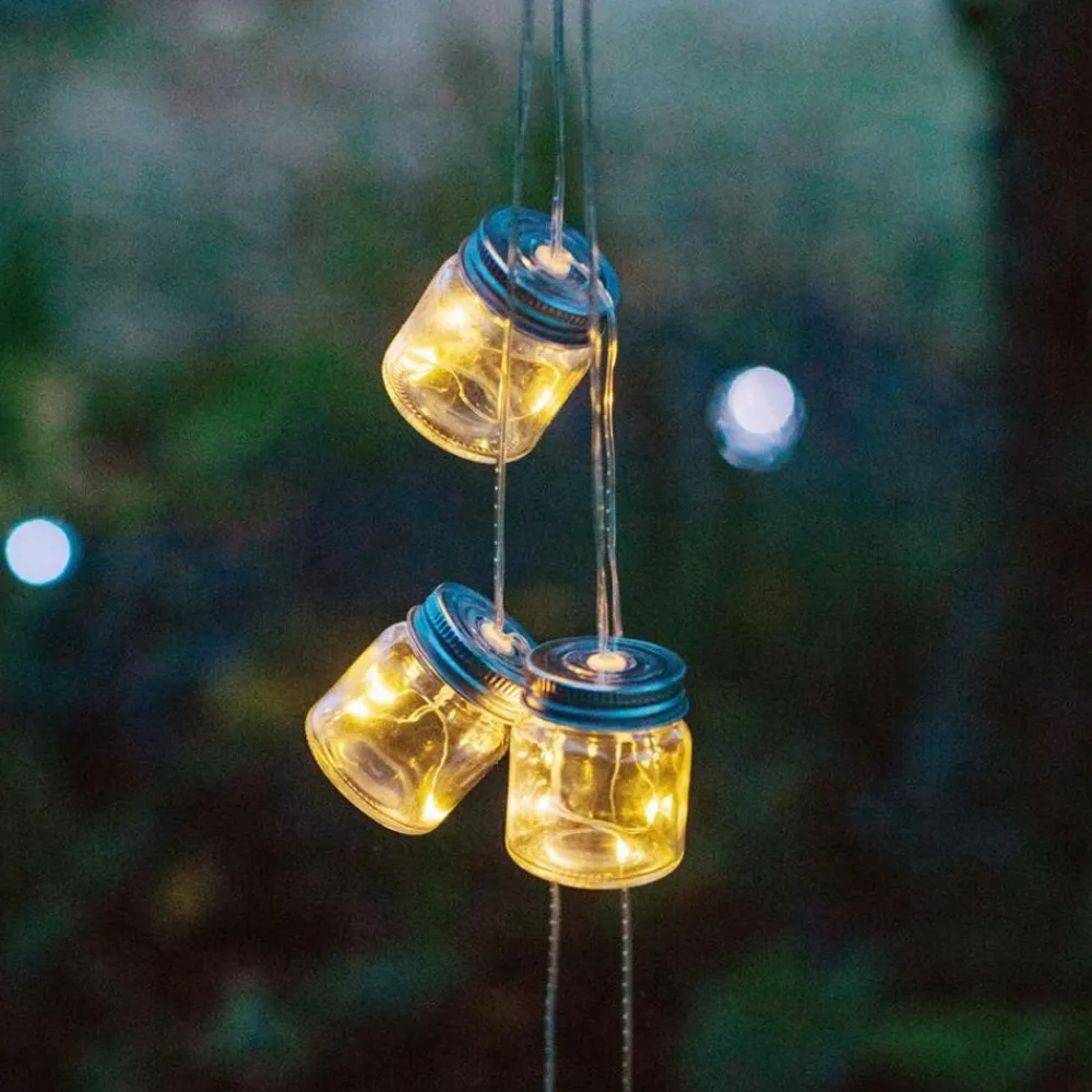 TP Solar-Lichterkette Mit 8 Dekoglasern Und 24 Leds Warmweis Clearance