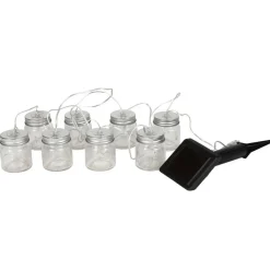 TP Solar-Lichterkette Mit 8 Dekoglasern Und 24 Leds Warmweis Clearance