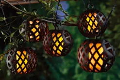 TP Solar Lichterkette Mit 8 Laternen 4,8M 80Leds Hot