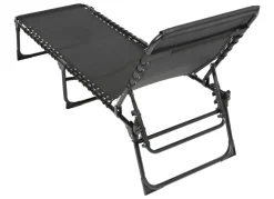 TP Sonnenliege Mit Kopfpolster 190X55X31Cm Schwarz Hot