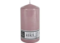 New Home Candlelight Stumpenkerze Glatt 78X150Mm Altrosa New
