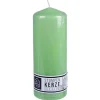 New Home Candlelight Stumpenkerze Glatt 68X180Mm Hellgrun Outlet