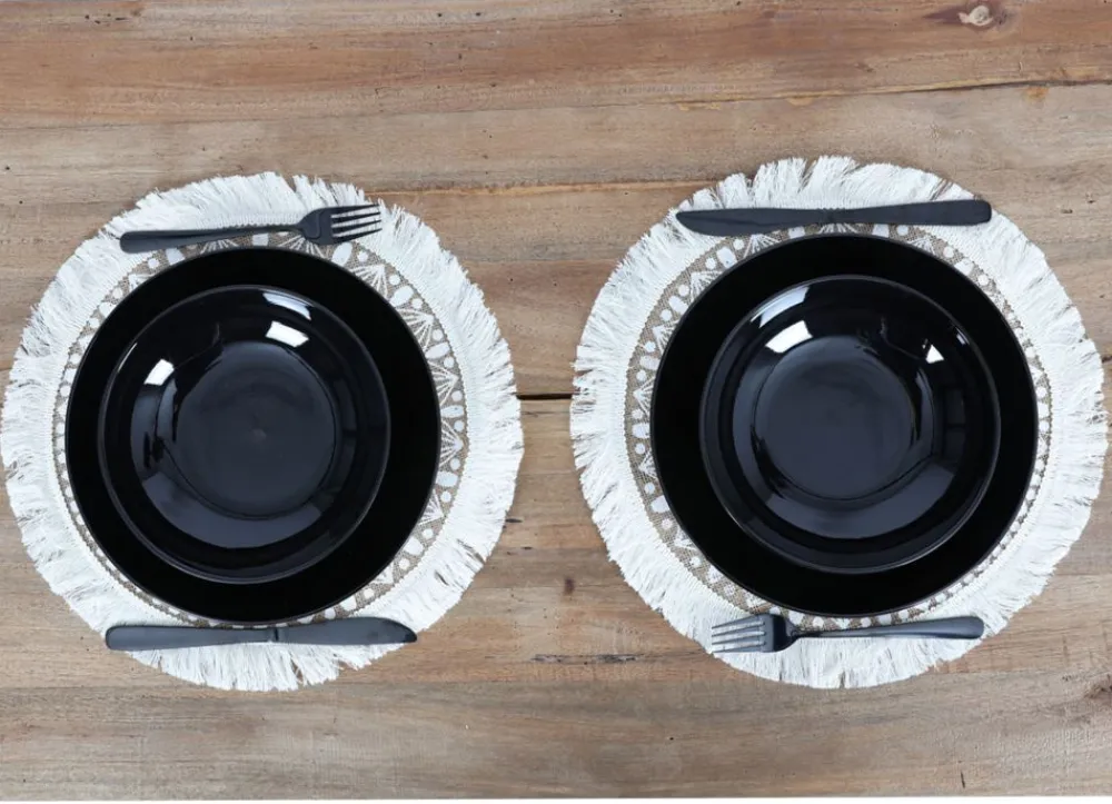 TP Suppenteller Aus Keramik Schwarz-Weis 4Er-Set Best