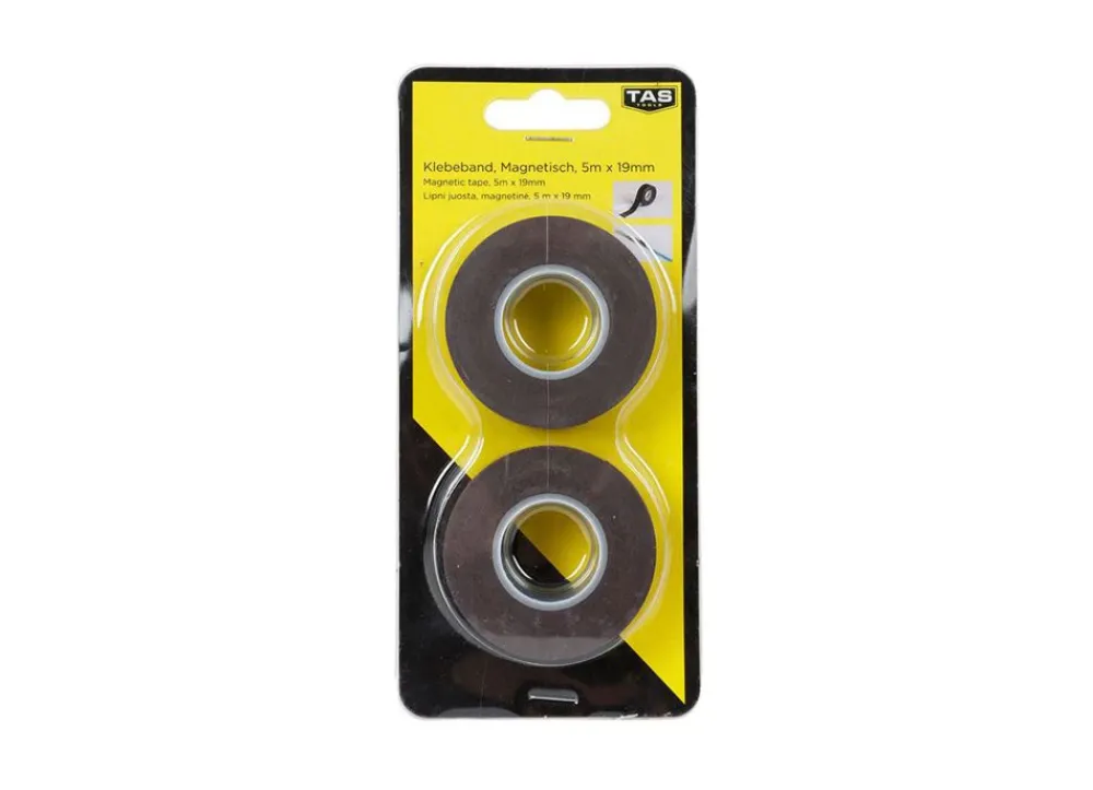 TAS Tools Tas Magnetisches Klebeband 5Mx1,9Cm 2Er-Set Hot