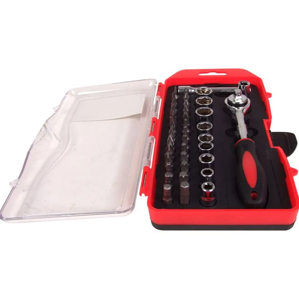TAS Tools Tas Steckschlusselsatz Mit Bit-Set 38-Teilig Best