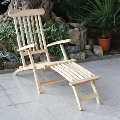 TP Teak-Deckchair Natur Unbehandelt Online