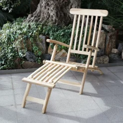 TP Teak-Deckchair Natur Unbehandelt Online