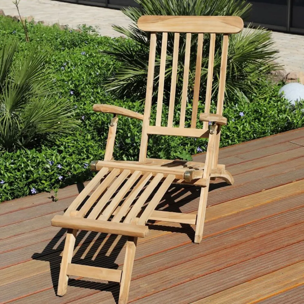 TP Teak-Deckchair Natur Unbehandelt Online