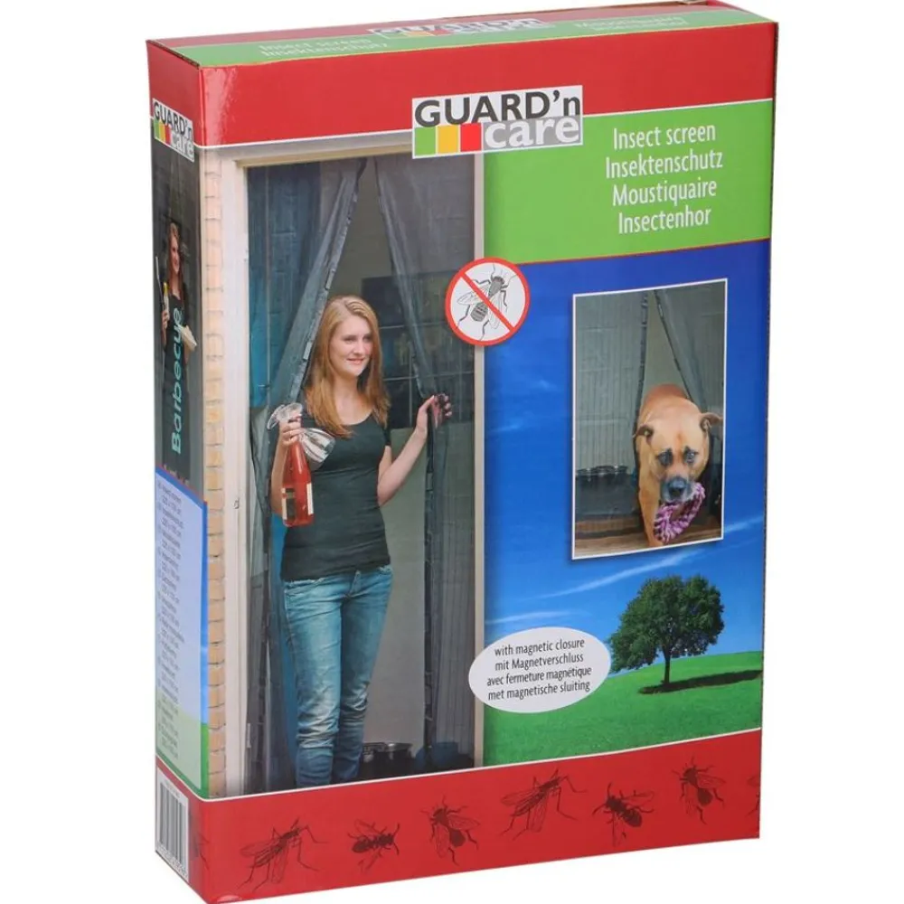 Guard´n Care Tur-Moskitonetz Mit Magnetverschluss 100X210Cm Schwarz Clearance