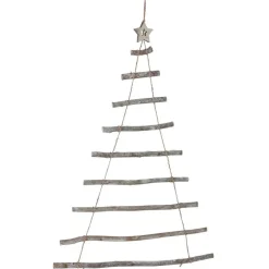 New Home Christmas Wandobjekt Weihnachtsbaum Aus Holz 62X90Cm New