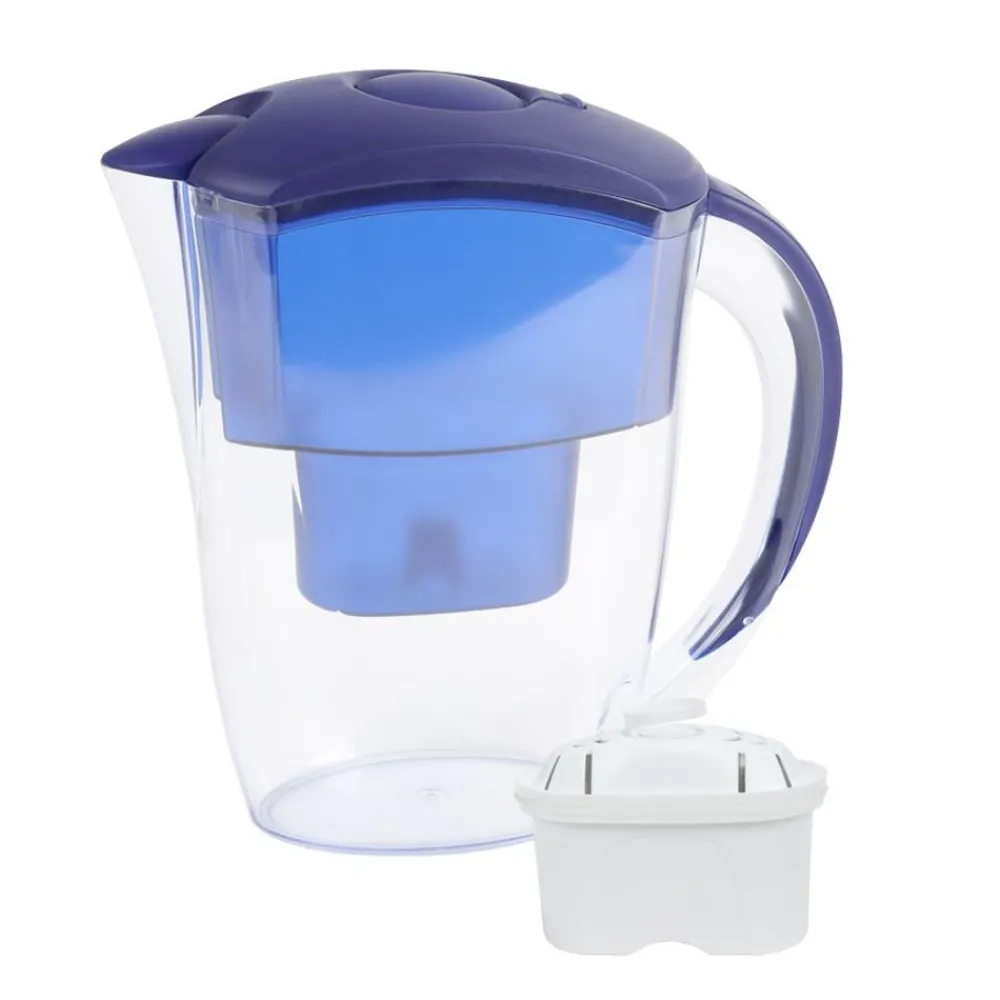 TP Wasser-Filterkanne Mit Filterkartusche 2,4 Liter Blau New