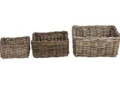 TP Weidenkorb-Set Bali 3-Teilig Rechteckig Sale