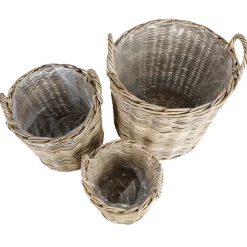 TP WeidenKörbe Rund Natural-Grey 3Er-Set Hot