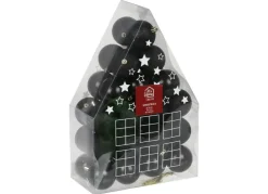 New Home Christmas Weihnachtsbaumkugeln Aus Kunststoff 6Cm 36Er-Set Schwarz Outlet