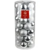 New Home Christmas Weihnachtsbaumkugeln Aus Kunststoff 8Cm 35Er-Set Silber Sale