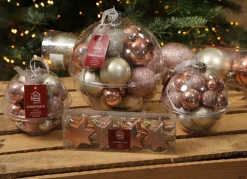 New Home Christmas Weihnachtsbaumkugel-Set 30-Teilig Rose/Perlmutt Hot
