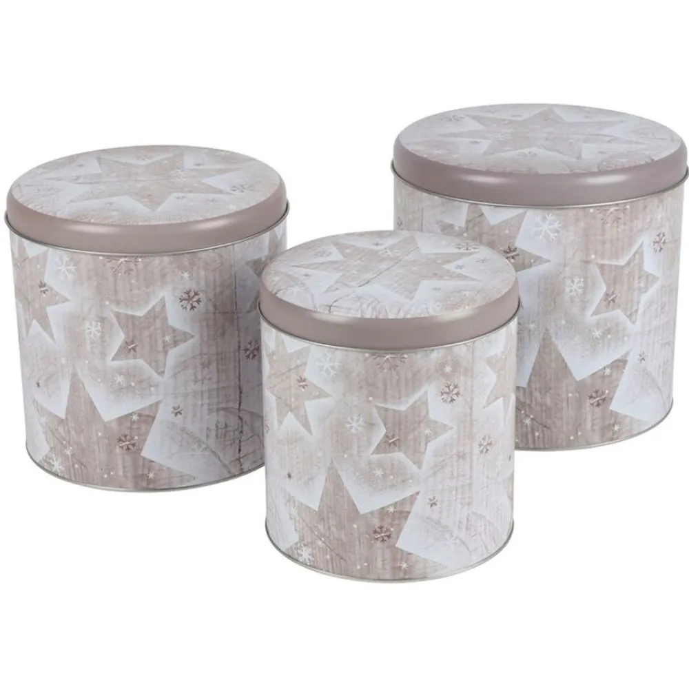 TP Weihnachts-Metalldosen 3Er-Set Design 1 Online