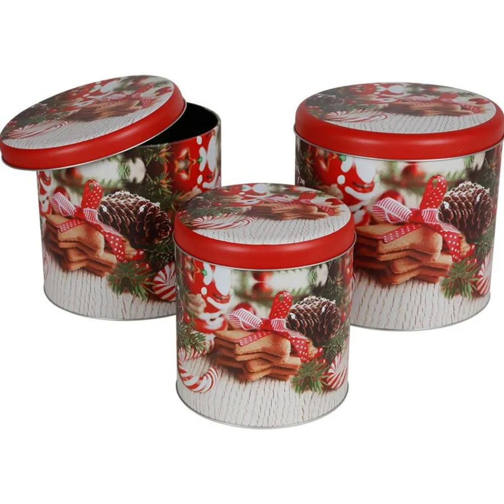 TP Weihnachts-Metalldosen 3Er-Set Design 6 Online