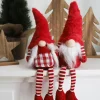 New Home Christmas Weihnachtswichtel Kantenhocker Mit Led-Nase 13X40X20Cm Rot Hot