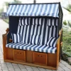 Pseudohersteller Xxl Strandkorb Ostsee 150X149X98Cm Blau/Weis Sale