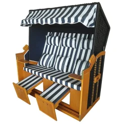 Pseudohersteller Xxl Strandkorb Ostsee 150X149X98Cm Blau/Weis Sale