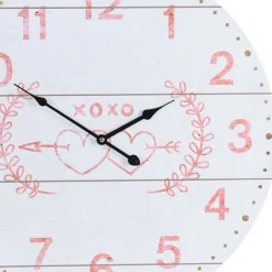 TP Xxl-Wanduhr 55Cm Herzen Und Pfeil Weis Clearance