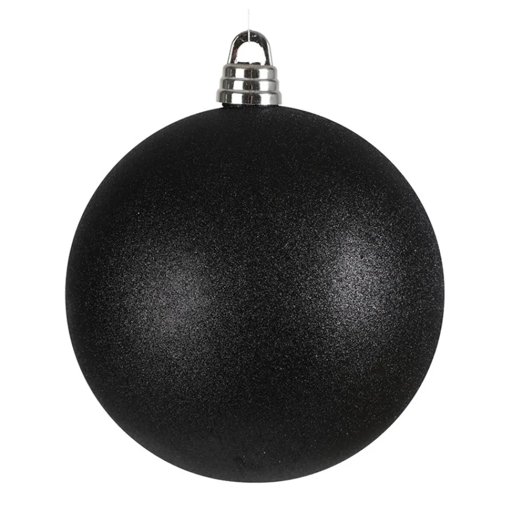 New Home Christmas Xxl-Weihnachtskugel 30Cm Schwarz Mit Glitter Outlet