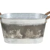 TP Zink-Ubertopf Winterlandschaft 33,5X18X20Cm Online