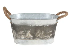 TP Zink-Ubertopf Winterlandschaft 33,5X18X20Cm Online